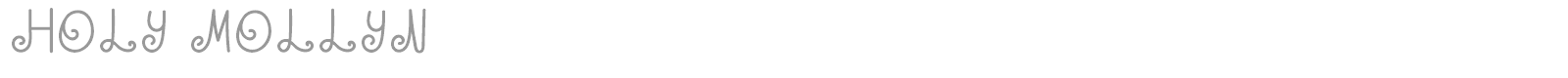 Holy Mollyn font preview